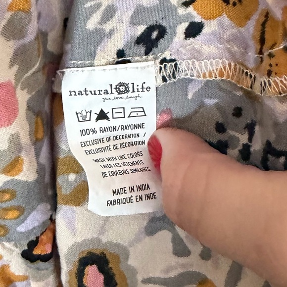 Natural Life Avery Boho Floral Midi Dress SIZE SMALL - Picture 6 of 7